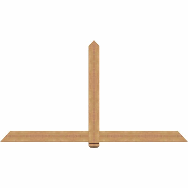 Ekena Millwork Eugene Smooth Timber Gable Bracket, Western Red Cedar, 96"W x 52"H x 3 1/2"D x 5 1/2"F, 13/12 Pitch GBW096X52X0406EUG00SWR - main